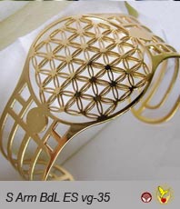  Armreif   Lebensblume    blume des Lebens       Männerschmuck  Herren  silber  