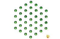   swarovski kristalle moosgrün