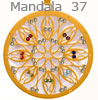   Anhänger Mandala aus Edelstahl 