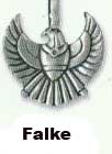Amulett Falke aegyptisch Kristallzentrum Malu Esoterik  Geschenkartikel 
