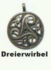 Amulett keltisch  Dreierwirbel Kristallzentrum Malu Esoterik  Geschenkartikel 