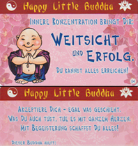 Happy Little Buddha Spruchkarte erhältlich'im'Kristallzentrum  