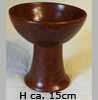    Räucherkelch Ton braun 11 cm   handgefertigt aus   Lombok-Ton 
 gebrannt     braun   kelchförmig   Motiv:  OM 