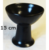    Räucherkelch Ton schwarz 11 cm   handgefertigt aus   Lombok-Ton 
 gebrannt         kelchförmig    