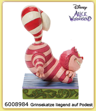    Disney Figuren  	Alice im Wunderland     Katze auf Podest   6008984                                
                                                                                                    erhältlich im Kristallzentrum                                                                      