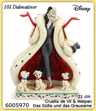                Disney Figuren Tradition                        
     101 Dalmatiner Cruella                        und Hundewelpen 4055440                                                                                               erhältlich im Kristallzentrum                                                                      