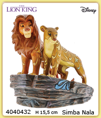    Disney Figuren 
  Lion King König der Löwen    4040432 Kannst du die Liebe in dieser entzckenden Figur von Simba und Nala aus dem klassischen Disney-Film Der König der Löwen spren?
                                      erhältlich im Kristallzentrum                             
  