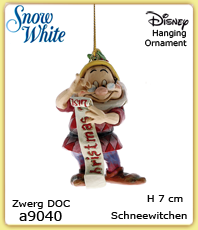    Disney Figuren a9040                  Hanging Ornament                
  Schneewittchen und die 7 Zwerge                             Zwerg   "Doc"                               erhältlich im Kristallzentrum                                                                                  