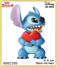    Disney Figuren 6002185
Stitch   Herz
                                      erhältlich im Kristallzentrum                             
  