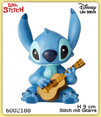    Disney Figuren 6002188
   Stitch   mit Gitarre
                                      erhältlich im Kristallzentrum                             
  