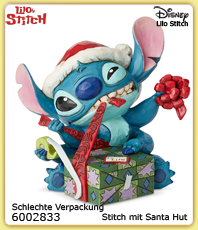    Disney Figuren 6002833
 Lilo Stitch   mit Santa Hut  Schlechte Verpackung
                                      erhältlich im Kristallzentrum                             
  