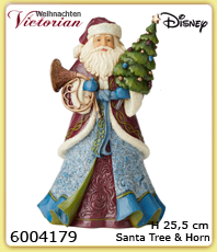        Victorian  Weihnachtsmann mit Baum Horn 25,5 cm                                               6004179                                                erhältlich im Kristallzentrum                                                                      