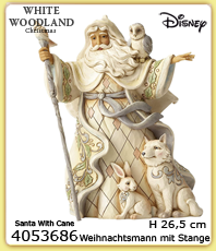      Disney   White Woodland  Weihnachtsmann mit Stange                                                    4053686                                               erhältlich im Kristallzentrum                                                                      