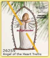   Willow Tree 26258 Angel of the Heart Trellis Ornament, Engel des Herzens                    
	              Demdaco collection                                                                        .-erhältlich-im-Kristallzentrum-.          -www.kristallzentrum.at                                                                          
