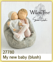                                                      My new Baby blush                     Family                   Willow Tree  Figuren           Demdaco collection                  
