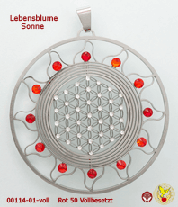         Blume des Lebens Lebensblume  Männerschmuck  Herren  silber  