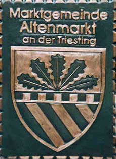 Kupferbild Wappen Altenmarkt
