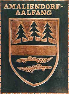 Kupferbild Wappen Amaliendorf