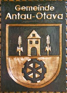 Kupferbild Wappen Antau