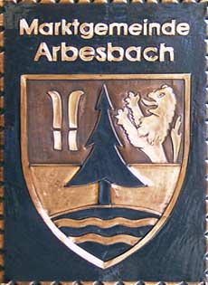 Kupferbild Wappen Arbesbach