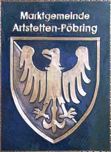 Kupferbild Wappen Artstetten