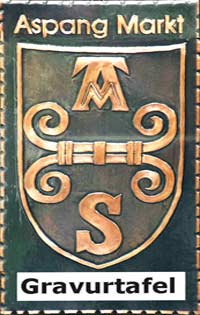 Kupferbild Wappen Aspang