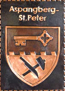 Kupferbild Wappen Aspangberg