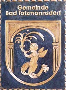  Bad-Tatzmannsdorf Gemeindewappen Kupferbild 