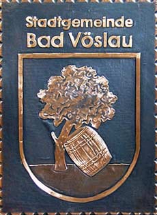  Bad-Voeslau Gemeindewappen Kupferbild 