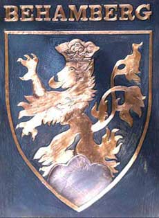  Behamberg Gemeindewappen Kupferbild 