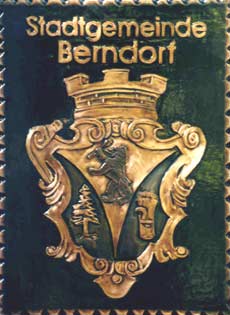  Berndorf Gemeindewappen Kupferbild 