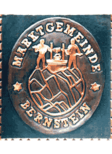  Bernstein Gemeindewappen Kupferbild 