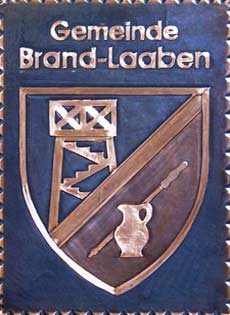  Brand-Laaben Gemeindewappen Kupferbild 