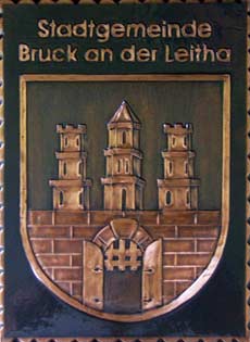  Bruck Gemeindewappen Kupferbild 