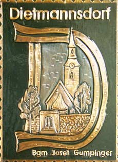  Brunn-Wild Gemeindewappen Kupferbild 