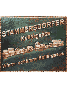  Kellergasse Gemeindewappen Kupferbild 