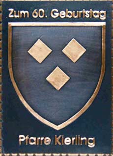  Kierling Gemeindewappen Kupferbild 