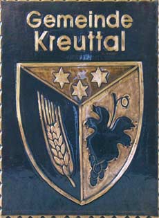  Kreutal Gemeindewappen Kupferbild 