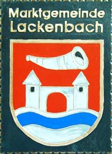  Lackenbach Gemeindewappen Kupferbild 