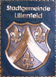  Lilienfeld Gemeindewappen Kupferbild 