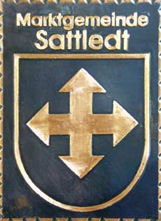 Sattledt   Gemeindewappen Kupferbild 