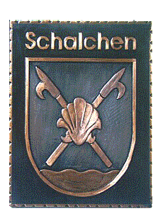 Schalchen   Gemeindewappen Kupferbild 