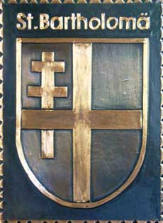 Kupferbild Wappen St-Bartholom�