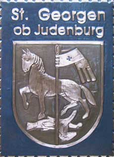 Kupferbild Wappen St-Georgen
