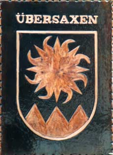 Kupferbild Wappen �bersaxen