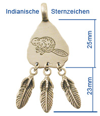 Kristallzentrum Amulett Indianer    Indianische Sternzeichen  ,