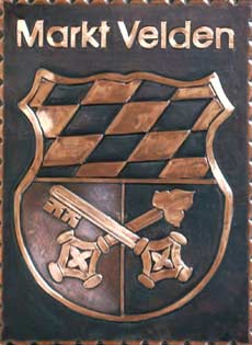 Kupferbild Wappen Velden