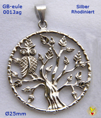       Baum des Lebens Eule                      Anhnger                Silberschmuck                                                                      