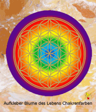     Lebensblume Aufkleber  