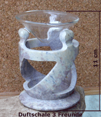   Aromalampe 3 Figuren Stein        